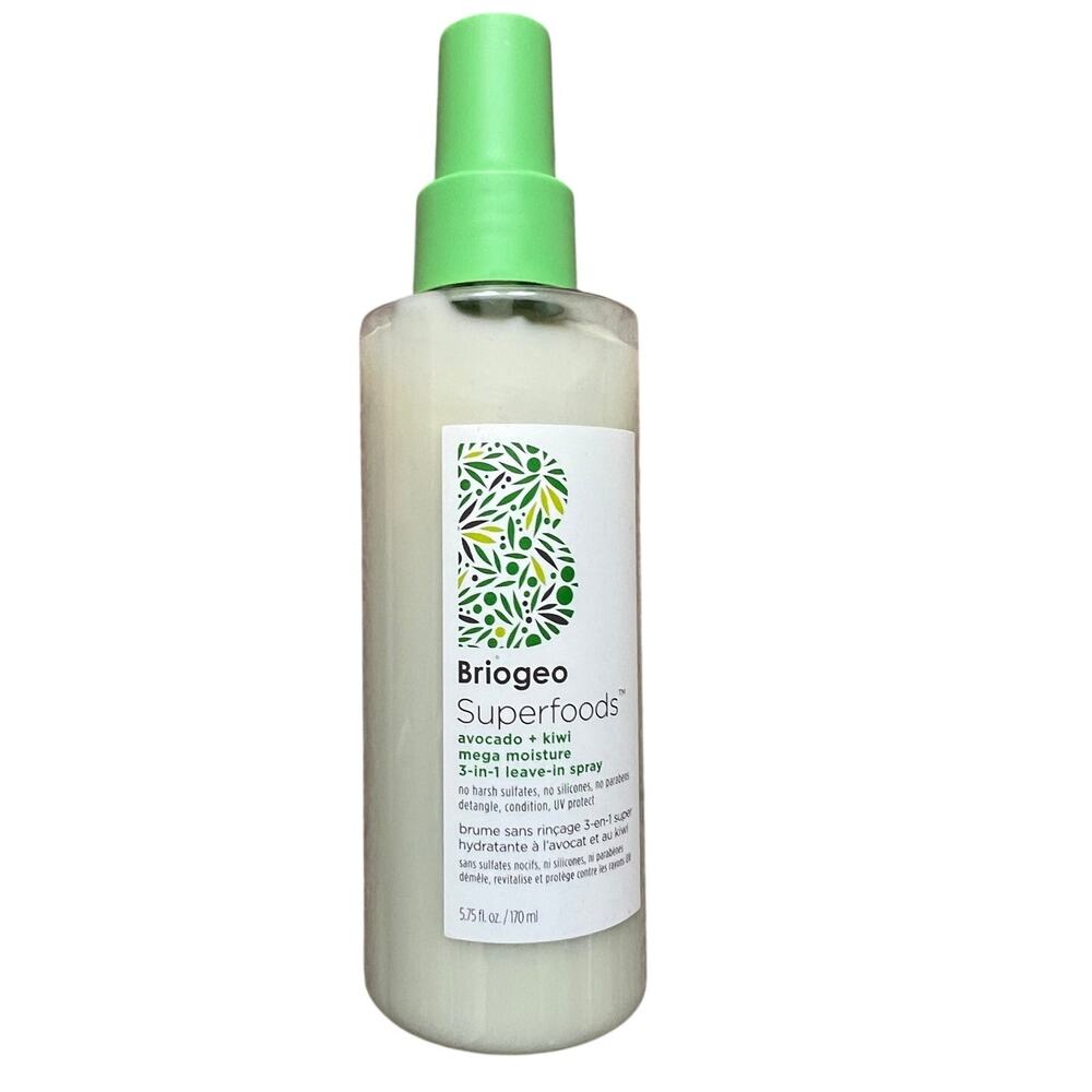 Briogeo Superfoods Avocado Kiwi Moisture Leave in Spray Full size 5.75 oz New